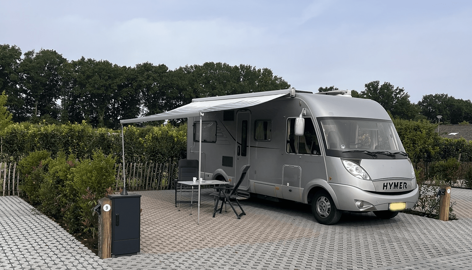 Verharde camperplaats